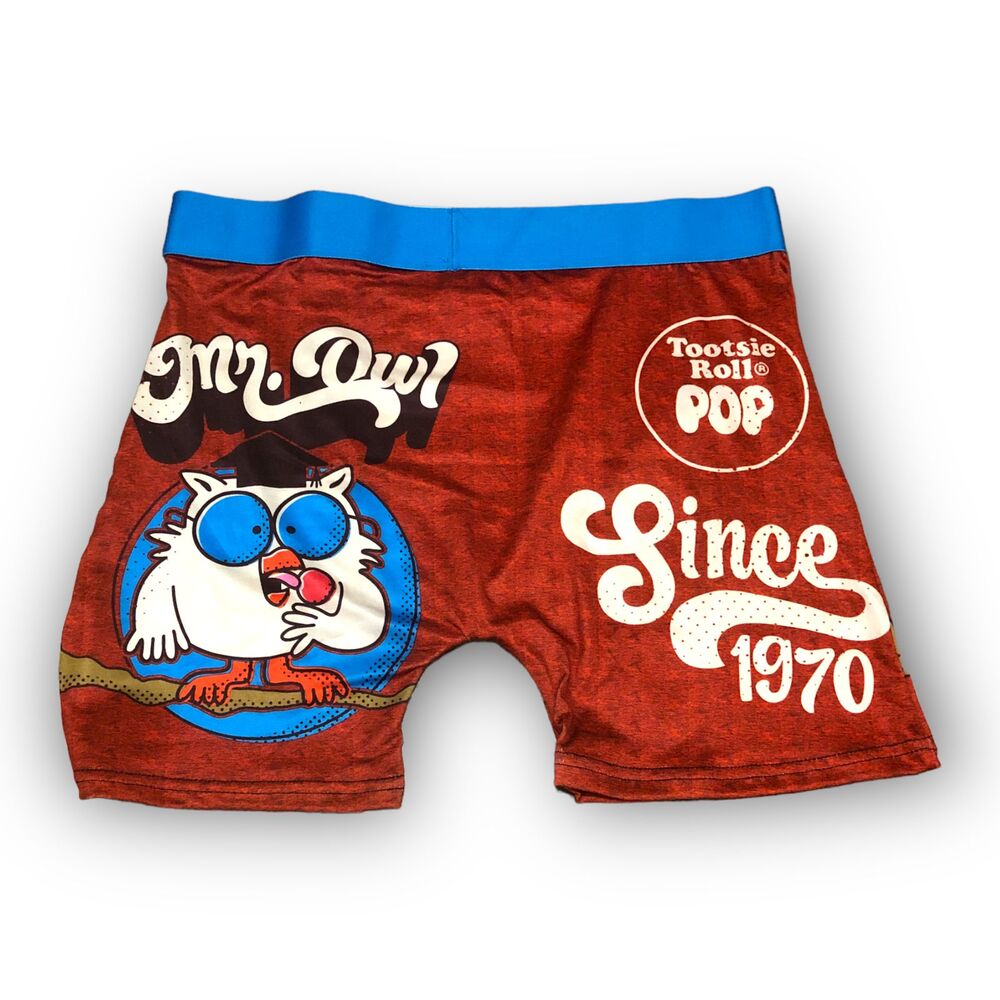 Happy Boxer Tootsie Roll Pop "Mr. Owl Men's Boxer Brief - Small